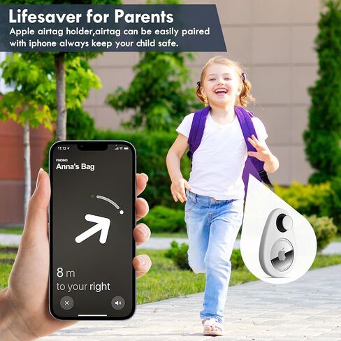 حامل بطاقة هوائية للأطفال مخفي مكون من 4 عبوات محدثة لنظام تحديد المواقع العالمي (GPS)، حافظة صلبة مضادة للإزالة مع دبابيس أمان، تجنب فقدان بطاقة هوائية، مناسب للأطفال وكبار السن والحيوانات الأليفة وحقيبة الظهر والأمتعة in Kuwait