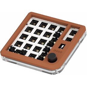 Customizable Aluminum Mini Numpad Kit with Programmable Rotary Knob,Hot-Swappable with OLED Display (Mint)