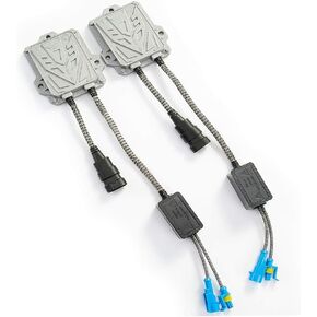HYB Canbus Slim Digital HID Ballast 55W خطأ مجاني إلغاء التحذير لمبات HID H11 H7 H8 H9 H4 H1 9005 9006 Universal Fit 12v (حزمة من 2)