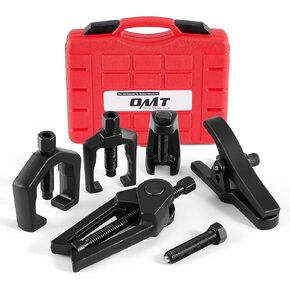Orion Motor Tech OMT 5-in-1 Ball Joint Separator, Pitman Arm Puller, Tie Rod End Tool Set for Front End Service, Splitter Removal Kit (RB06)
