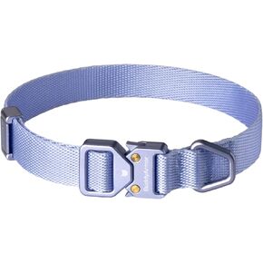Dog Collar-Heavy Duty But Lightweight Adjustable Dog Collar with Quick Release Alloy Buckle, Outdoor Walking & Training Dog Collars for Small, Medium and Large Dogs (Armor Blue, M)