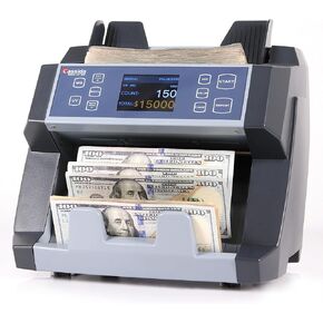 Cassida 6600 UV/MG – USA Business Grade Money Counter with UV/MG/IR Counterfeit Detection – Top Loading Bill Counting Machine w/ ValuCount™, Add and Batch Modes – Fast Counting Speed 1,400 Notes/Min