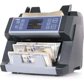 كاسيدا عداد نقود 6600 UV/MG - عداد نقود من الدرجة الاعمال الامريكية مع الكشف عن التزييف بالاشعة فوق البنفسجية/المغنيسيوم والاشعة تحت الحمراء - الة عد الفواتير بتحميل علوي مع ValuCount™، اوضاع الاضافة