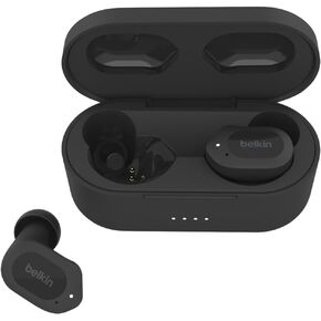 Belkin Wireless Earbuds, SoundForm Play True Wireless Earphones with USB-C Quick Charge, IPX5 Sweat and Water Resistant, 38 Hour Play Time, Compatible with iPhone, Galaxy, Pixel and More - White