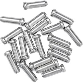 HZJD 48PCS Bike Cable End Caps, Cable End Crimps, Cable Caps for Bike Shift Alloy, Bicycle Brake Cables End Caps, 6PCS O-Ring Brake Cable Rubber Donuts