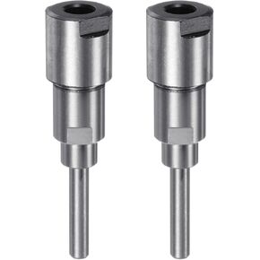 uxcell 2pcs Router Collet Extension Rod Converter Adapter 6mm to 6mm for CNC Engraving Machine Woodworking Milling Bit