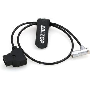 D-tap to 5 Pin Aviation Female Plug Power Cable for PORTKEYS LH5P LH5H Monitor (Right Angle 5 Pin Coiled)