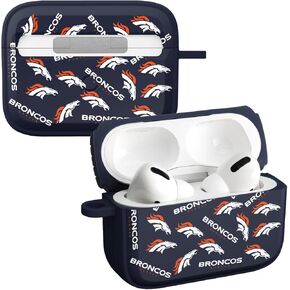 GAME TIME Denver Broncos HDX Case Cover Compatible with Apple AirPods Pro 1 & 2 (Classic)