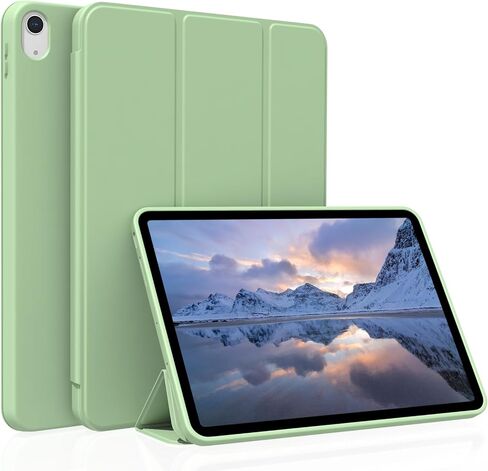 Case for iPad Air 11" 6th Generation (M2) 2024, Air 10.9" 5th/4th Generation 2022/2020, Lightweight Slim Auto Sleep/Wake Smart Cover Soft TPU Back Case for iPad Air 11/10.9 inch, Pink in Saudi Arabia