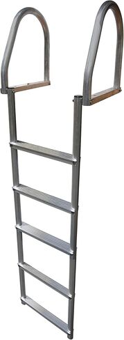 Dock Edge 2175-F Dock Ladder، 4 خطوات، قابل للطي، خالي من اللحام الصديق للبيئة، ألومنيوم in Kuwait