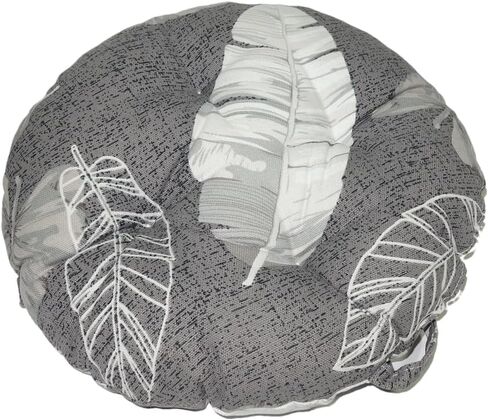 Memory Foam 12 in Stool Cushion with 4 Ties, Polyester & Polyurethane Foam, Country Style, Plush, Washable, Stain Resistant, Cotton Cover, for Round Wooden or Metal Stools in Saudi Arabia