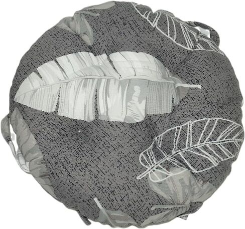 Memory Foam 12 in Stool Cushion with 4 Ties, Polyester & Polyurethane Foam, Country Style, Plush, Washable, Stain Resistant, Cotton Cover, for Round Wooden or Metal Stools in Saudi Arabia