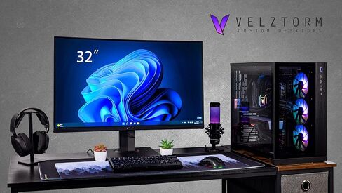 Velztorm Septex CTO Gaming Desktop PC (AMD Ryzen 7 7700X 8-Core, GeForce RTX 3070 8GB, 128GB DDR5, 2TB PCIe SSD, 360mm AIO, 1000 W PSU WiFi 6, BT 5.2, Win 11 Home) VELZ0067 in Kuwait