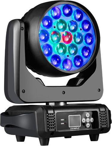 DJ Light Moving Head 180W LED Spot Beam Zoom Lighting 14 Gobos 12 لونًا منشورًا دوارًا RDM DMX أضواء المسرح لنادي الديسكو والرقص والزفاف وبار KTV العرض المباشر in Kuwait