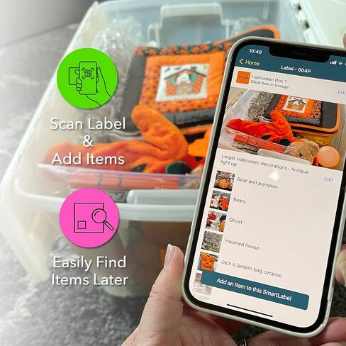 QR Code Smart Labels | Color Coded Scannable Stickers for Storage Bins, Moving Containers & Organization | Pack and Track Inventory on iOS & Android App | Pack of 48 (Original) in Kuwait