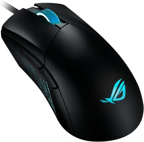 ASUS ROG Gladius III Wired Gaming Mouse, 19K Optical Sensor, 19,000 DPI, 6 Programmable Buttons, RGB Lighting, ROG Switch Socket Design, Swappable Switches, Ergonomic, Black in Saudi Arabia