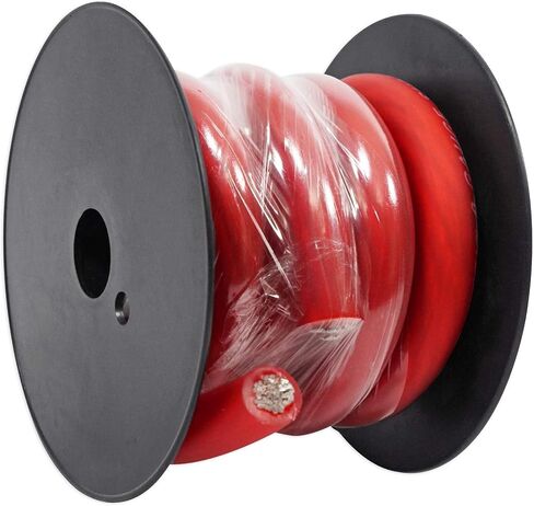 Rockville R0G5BLACK 0 Gauge AWG 5-Ft كابل سلك أرضي أمبير للسيارة أسود - درجة عالية in Kuwait
