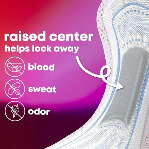 فوط U من Kotex Balance بحجم مناسب للمراهقين رفيعة جدًا بأجنحة، شديدة الامتصاص، 160 قطعة (4 عبوات من 40) (قد تختلف التعبئة) in Kuwait