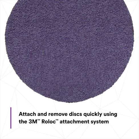 3M Cubitron II Roloc Fibre Disc, 786C, 33391, 3 in, 60+ Grit, 15 Pack, High Performance, Fast Cutting, Long Lasting | 15 Discs, Used for Automotive Grinding, Weld Blending, Deburring in Saudi Arabia