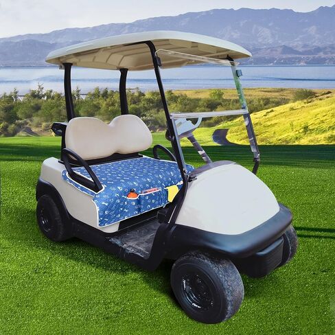 أغطية مقاعد عربة الجولف، بطانية منشفة عالمية لمقعد عربة الجولف مع 4 جيوب أمامية وقاعدة مضادة للانزلاق تناسب EZGO، Yamaha، Club Car والمزيد من عربات الجولف بمقعدين، رمادي in Kuwait