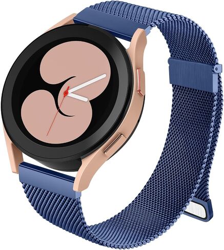 Amzpas Metal Bands for Samsung Galaxy Watch 4 Band 40mm 44mm, Galaxy Watch 4 Classic Bands 42mm 46mm Women Men, 20mm Stainless Steel Metal Replacement Strap for Samsung Watch 4 Bands in Saudi Arabia