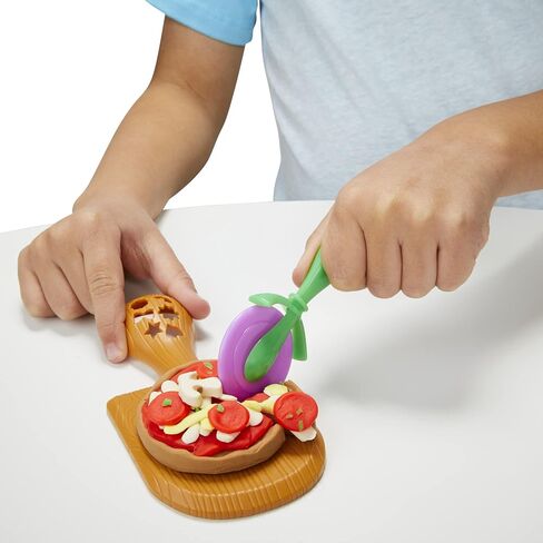 Play-Doh Kitchen Creations Pizza Oven Playset, Play Food Toy for Kids 3 Years and Up, 6 Cans of Modeling Compound, 8 Accessories, Non-Toxic in Saudi Arabia