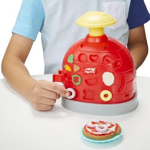 Play-Doh Kitchen Creations Pizza Oven Playset, Play Food Toy for Kids 3 Years and Up, 6 Cans of Modeling Compound, 8 Accessories, Non-Toxic in Saudi Arabia