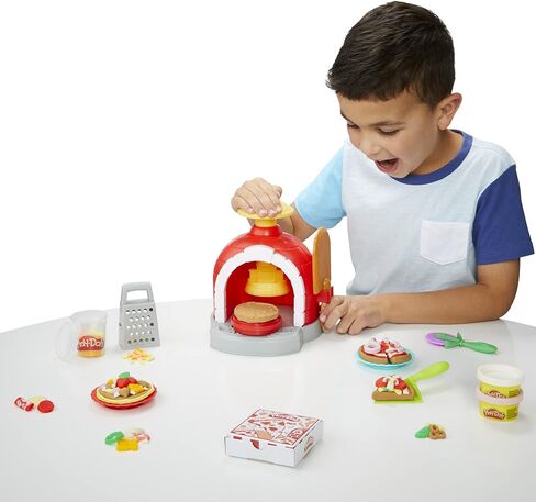 Play-Doh Kitchen Creations Pizza Oven Playset, Play Food Toy for Kids 3 Years and Up, 6 Cans of Modeling Compound, 8 Accessories, Non-Toxic in Saudi Arabia