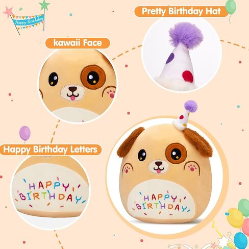 Light up Musical Happy Birthday Axolotl Plush Pillow,LED Stuffed Animals,Blue Axolotl Glowing Plush Toy,Light-up Singing Plush Birthday Gift for Toddler Boys Girls,14'' in Saudi Arabia