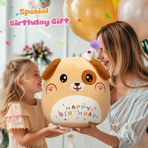 Light up Musical Happy Birthday Axolotl Plush Pillow,LED Stuffed Animals,Blue Axolotl Glowing Plush Toy,Light-up Singing Plush Birthday Gift for Toddler Boys Girls,14'' in Saudi Arabia