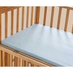 Luxury Silky Soft Baby Crib Fitted Sheet%100 Cotton Jersey Knit | Standard Crib and Toddler Mattresses for Boys and Girls |, Blue