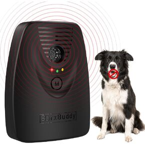 BarxBuddy BarkShield Home، جهاز مضاد للنباح للكلاب، جهاز بالموجات فوق الصوتية طويل المدى بطول 66 قدمًا، صندوق ردع لحاء الكلب مقاوم للماء للاستخدام الداخلي والخارجي، طوق آمن للنباح بديل لتدريب الكلاب ومساعدته على السلوك in Kuwait