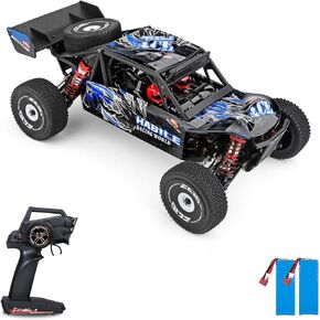 GoolRC WLtoys 124018 RC Car, 1/12 Scale 2.4GHz Remote Control Car, 4WD 60km/h High Speed Racing Car, Off-Road Buggy Drift Car RTR with Aluminum Alloy Chassis, Zinc Alloy Gear and 1 Battery