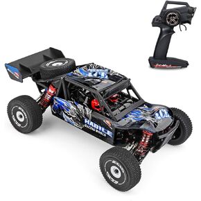 GoolRC WLtoys 124018 RC Car, 1/12 Scale 2.4GHz Remote Control Car, 4WD 60km/h High Speed Racing Car, Off-Road Buggy Drift Car RTR with Aluminum Alloy Chassis, Zinc Alloy Gear and 1 Battery