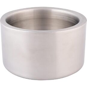 Stainless Steel Dog Bowls, Water Bowls for Large Dogs (Set of 2) Double Walled Pet Bowl | Use as a Outdoor Dog Bowl for Food or Water Holds 2 Quarts / 64 oz