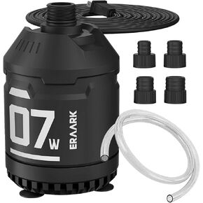 ERAARK 160GPH 7.5W Submersible Water Pump Ultra Quiet Small Fountain Pump for Aquariums, Fish Tank, Pond, Hydroponics