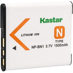 Kastar 1-Pack Battery Replacement for Sony NP-BN1 NPBN1, Type N Battery, Sony BC-CSN, BC-CSNB Charger, Sony Cyber-Shot DSC-WX150, Cyber-Shot DSC-WX200, Cyber-Shot DSC-WX220, Cyber-Shot DSC-J10