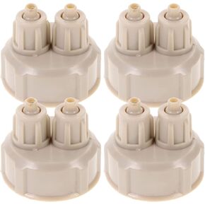 POPETPOP Co2 Bottle Cap CO2 DIY Reactor Bottle Cap, Aquarium CO2 Generator DIY Quick co2 Bottle Cap DIY Air Diffuser Generator Tool Part Kit 4Pcs DIY Co2 Accessory in Saudi Arabia