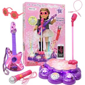 Click N' Play Interacting Karaoke Sing-Along Performance Stage Perfect for 18" Dolls