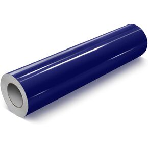 VViViD Dark Blue Gloss 11.8 Inches x 84 Inches (7 Feet) DECO65 Permanent Adhesive Craft Vinyl for Cricut, Silhouette & Cameo