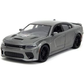 سيارة تشارجر 2021 SRT Hellcat رمادية معدنية سريعة X (2023) فيلم 1/24 موديل Diecast من Jada 34472