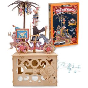 iló ألغاز ثلاثية الأبعاد للبالغين، مجموعة نماذج ألغاز خشبية ميكانيكية ذاتية الصنع للبالغين والمراهقين، مجموعات بناء للأطفال بعمر 14 عامًا فما فوق، صندوق موسيقى، ألعاب العلوم والتكنولوجيا والهندسة والرياضيات، هدية فريدة من نوعها، ديكور، محرك الدمى in Kuwait