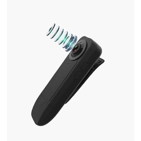 Hidden Camera 1080P Mini Camera no WiFi Security Camera Wearable with Clip Small Camera Indoor Outdoor Use, Business Meetings/Class/Hiking Easy Use Black AOLANS in Kuwait