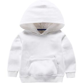 Baby Kids Boy Girl Solid Casual Pocket Hoodie Sweatershirt Long Sleeve Pullover Tops 1-6T