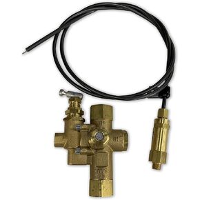 1/2 بوصة أنثى NPT أداة تفريغ ضاغط الهواء الغازي، مجموعة الصمامات التجريبية والتحكم في خنق Bullwhip متضمنة 8HP وما دون التطبيقات (140-175 أداة التفريغ وكابل التحكم في الخانق 48 بوصة) in Kuwait