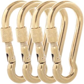Carabiner Clips, 316 Stainless Steel Carabiner Clip, Heavy Duty Carabiner Hooks, Keychain Carabiners, Multi-Purpose Spring Snap Hook for Dog Leash, Outdoor Camping, Swing, Hammock