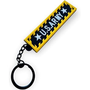 PAC Supplies Global Ltd US Army 3d Silicone Waterproof Keyring / Keychain