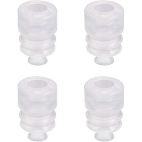 uxcell Suction Cups, 7mm Diameter x M5 Joint Silicone Vacuum Industrial Pneumatic Suction Cup 4pcs