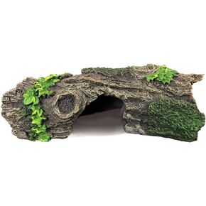 SLOCME Aquarium Wood Ornament Fish Tank Trunk Decoration - Driftwood Decor with Cave for Fish and Shrimp to Swim Through Or Hide Out