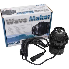 Jebao OW-25 Wavemaker 185-2245 GPH with Controller and Magnet Mount,Black